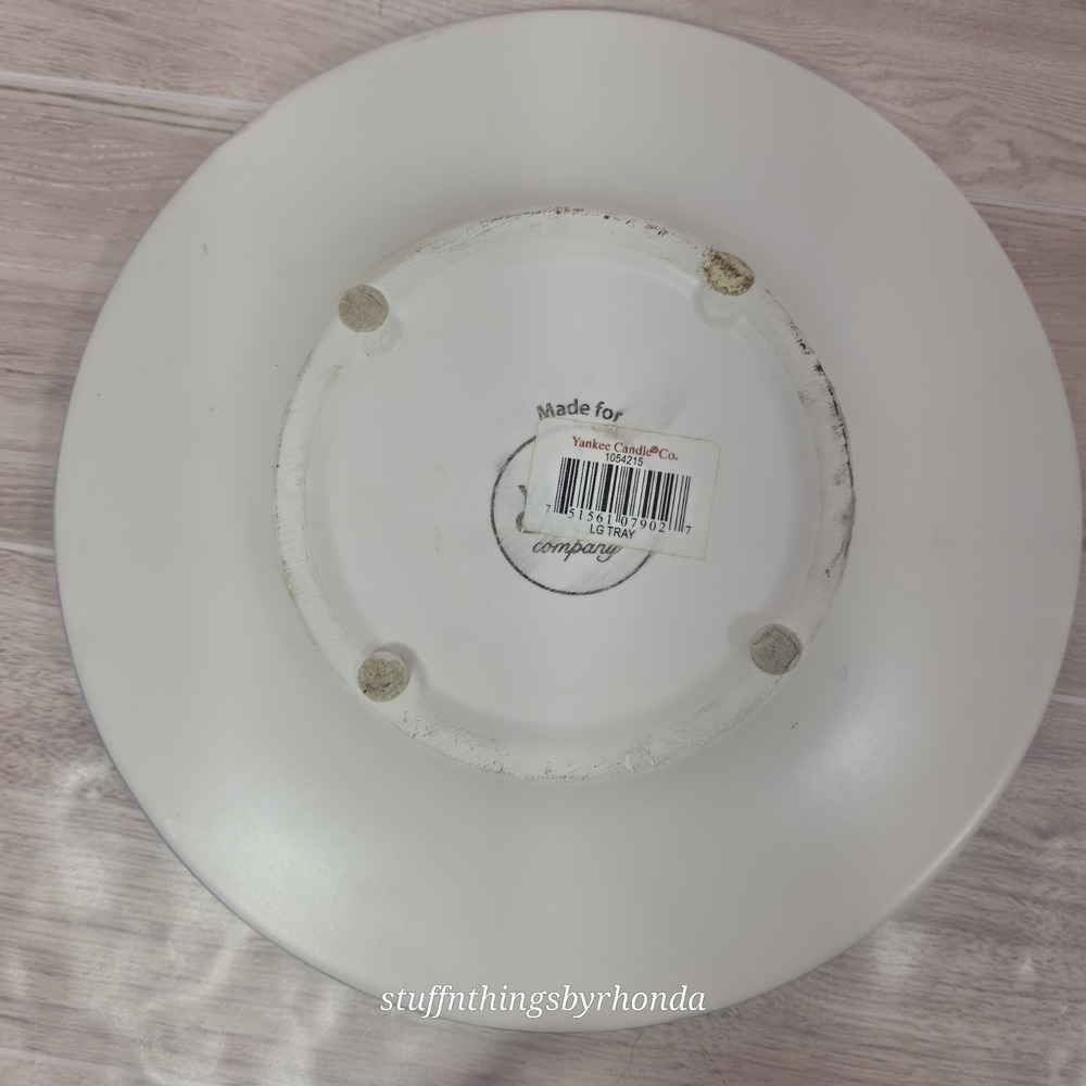 Yankee Candle Lighthouse Sandcastle Beach Ceramic LG Jar Topper Shade With Plate - Picture 6 of 10